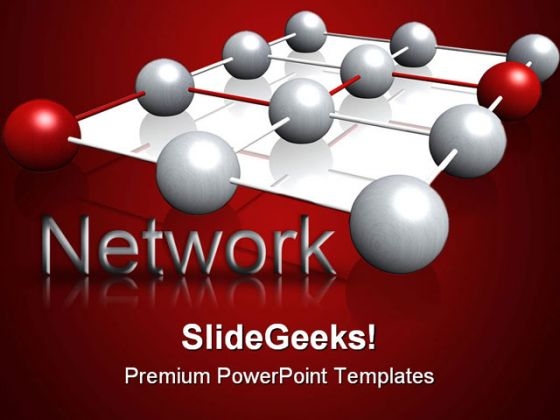 Network Internet PowerPoint Template 0810