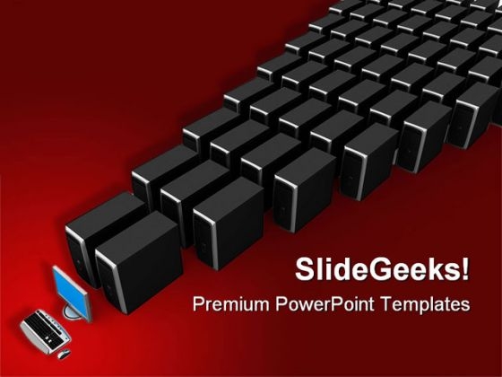 Network Server Computer PowerPoint Themes And PowerPoint Slides 0911 Network Server Computer PowerPoint Themes And PowerPoint Slides 0911