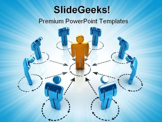 Networking Internet PowerPoint Template 0810