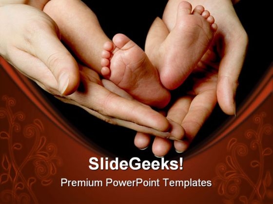 New Born01 Baby PowerPoint Template 0810