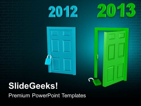 New Opportunities In New Year PowerPoint Templates Ppt Backgrounds For Slides 0513