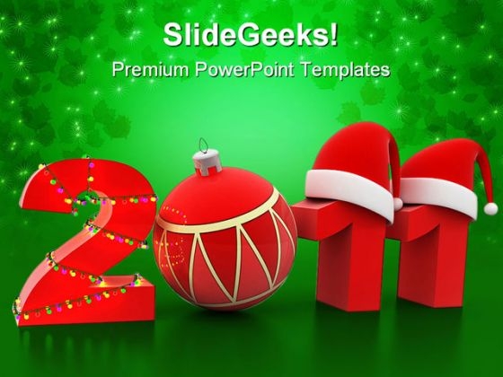 New Year 2011 Festival PowerPoint Themes And PowerPoint Slides 0611