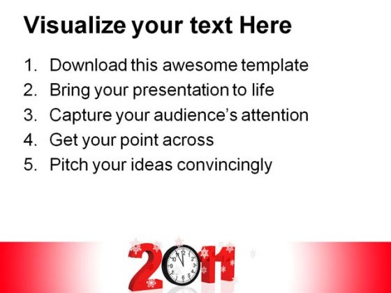 New Year 2011 Future PowerPoint Backgrounds And Templates 1210 graphical professional