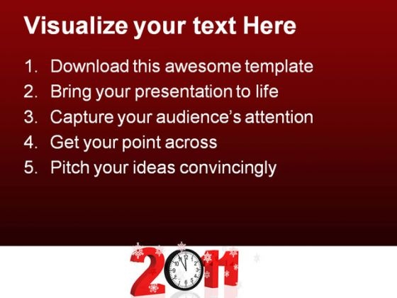 New Year 2011 Future PowerPoint Backgrounds And Templates 1210 attractive professional