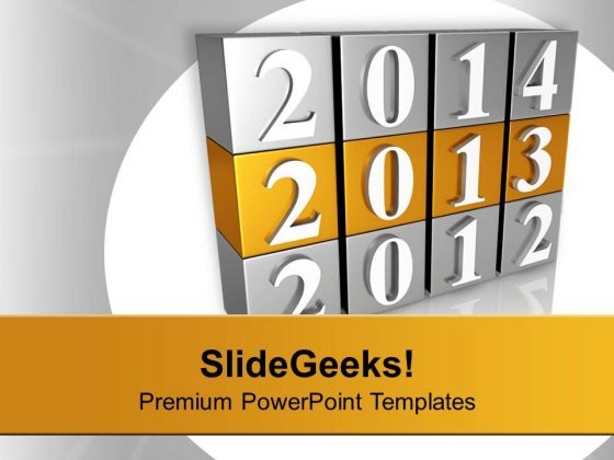 New Year 2013 2014 New Target PowerPoint Templates Ppt Backgrounds For Slides 0113