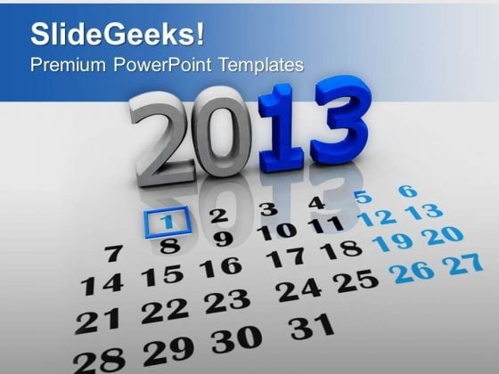 New Year Calendar Holidays PowerPoint Templates Ppt Backgrounds For Slides 0113 New Year Calendar Holidays PowerPoint Templates Ppt Backgrounds For Slides 0113