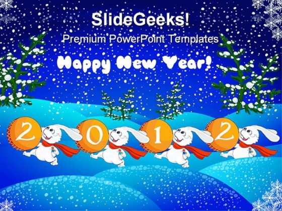 New Year Celebration With Christmas Festival PowerPoint Templates And PowerPoint Backgrounds 1011