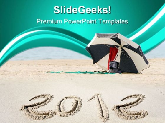 New Year On Beach Holidays PowerPoint Templates And PowerPoint Backgrounds 1011 New Year On Beach Holidays PowerPoint Templates And PowerPoint Backgrounds 1011