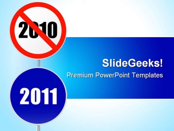New Year Sign Travel PowerPoint Template 1110 New Year Sign Travel PowerPoint Template 1110
