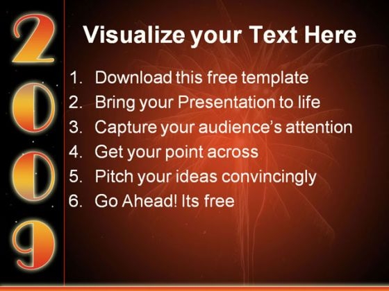 New Year Festival PowerPoint Template attractive ideas