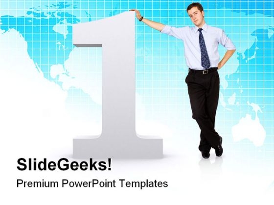 Number One Businessman Success PowerPoint Themes And PowerPoint Slides 0811 Number One Businessman Success PowerPoint Themes And PowerPoint Slides 0811