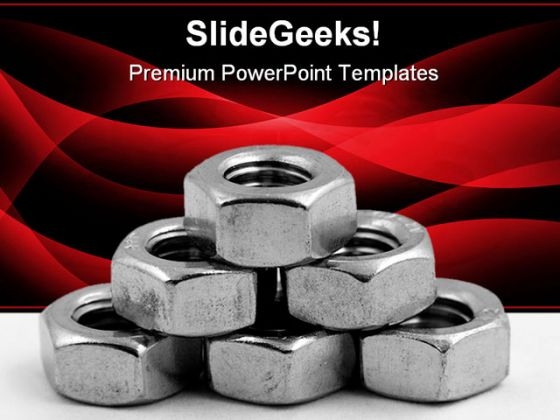Nuts Industrial PowerPoint Template 0610 Nuts Industrial PowerPoint Template 0610
