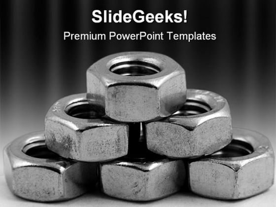 Nuts Shape PowerPoint Template 0910 Nuts Shape PowerPoint Template 0910