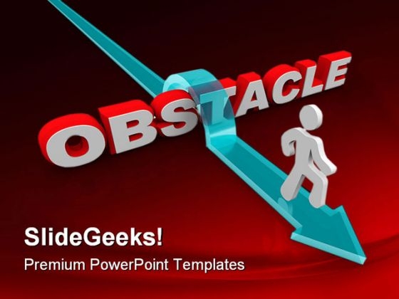 Obstacle Business PowerPoint Background And Template 1210 Obstacle Business PowerPoint Background And Template 1210