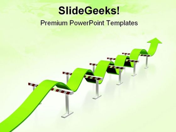 Obstacle Symbol PowerPoint Template 0910