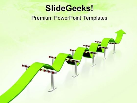 Obstacle Symbol PowerPoint Template 0910 Obstacle Symbol PowerPoint Template 0910