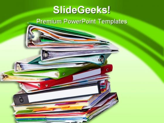 Office Files Business PowerPoint Template 0810 Office Files Business PowerPoint Template 0810