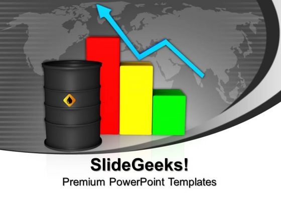 Oil Barrel With Finance Graph Industrial PowerPoint Templates And PowerPoint Themes 1012 Oil Barrel With Finance Graph Industrial PowerPoint Templates And PowerPoint Themes 1012