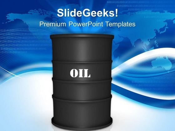 Oil Barrels Industrial PowerPoint Templates Ppt Backgrounds For Slides 0113 Oil Barrels Industrial PowerPoint Templates Ppt Backgrounds For Slides 0113