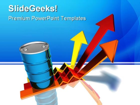 Oil Prices Rising Industrial PowerPoint Background And Template 1210 Oil Prices Rising Industrial PowerPoint Background And Template 1210