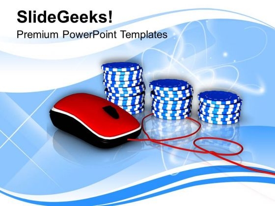 Online Casino Chips For Gambling PowerPoint Templates Ppt Backgrounds For Slides 0313 Online Casino Chips For Gambling PowerPoint Templates Ppt Backgrounds For Slides 0313