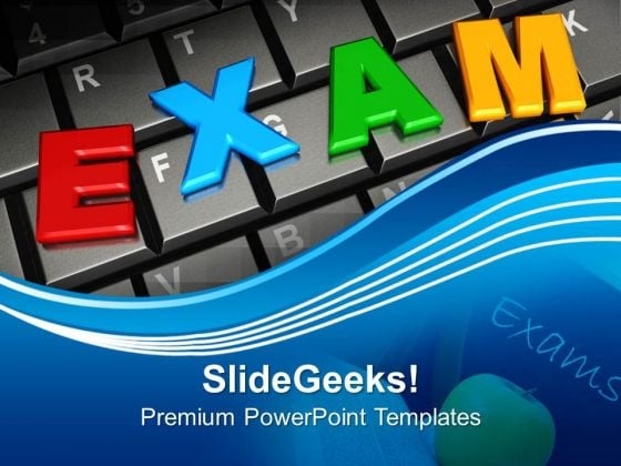 online exam concept internet powerpoint templates and powerpoint