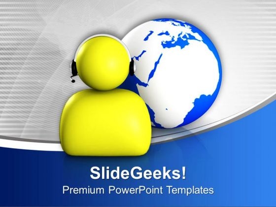 online help available customer service powerpoint templates ppt