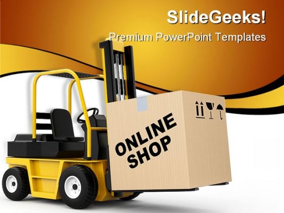 Online Shop Delivery Marketing PowerPoint Templates And PowerPoint Backgrounds 0711 Online Shop Delivery Marketing PowerPoint Templates And PowerPoint Backgrounds 0711