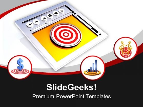 Online Target Browser PowerPoint Templates Ppt Backgrounds For Slides 0413