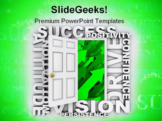Open Door To Success Business PowerPoint Themes And PowerPoint Slides 0711 Open Door To Success Business PowerPoint Themes And PowerPoint Slides 0711