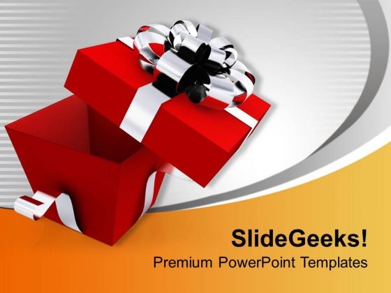 Open Elegant Gift Box PowerPoint Templates Ppt Backgrounds For Slides 0113 Open Elegant Gift Box PowerPoint Templates Ppt Backgrounds For Slides 0113