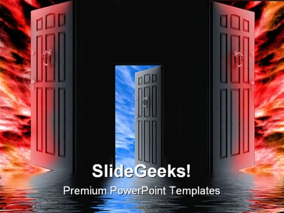 Opened Door Choices Symbol PowerPoint Themes And PowerPoint Slides 0511 Opened Door Choices Symbol PowerPoint Themes And PowerPoint Slides 0511