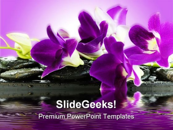 orchid_reflection_nature_powerpoint_template_0610_title
