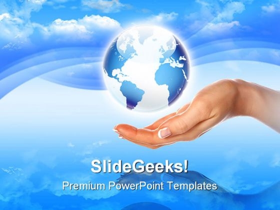 Our Own Earth Globe PowerPoint Templates And PowerPoint Backgrounds 0311 Our Own Earth Globe PowerPoint Templates And PowerPoint Backgrounds 0311