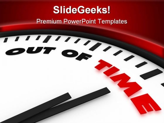 Out Of Time Business PowerPoint Background And Template 1210 Out Of Time Business PowerPoint Background And Template 1210