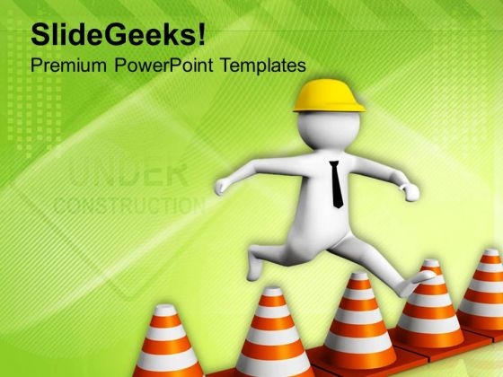 Overcoming Challenges And Facing Obstacles PowerPoint Templates Ppt Backgrounds For Slides 0713 Overcoming Challenges And Facing Obstacles PowerPoint Templates Ppt Backgrounds For Slides 0713