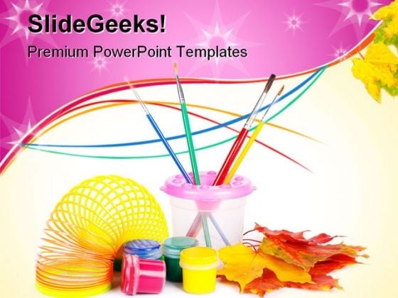 Paint Fun Art PowerPoint Themes And PowerPoint Slides 0511 Paint Fun Art PowerPoint Themes And PowerPoint Slides 0511