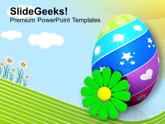 Painted Eggs With Flower Spring Season PowerPoint Templates Ppt Backgrounds For Slides 0313 Painted Eggs With Flower Spring Season PowerPoint Templates Ppt Backgrounds For Slides 0313