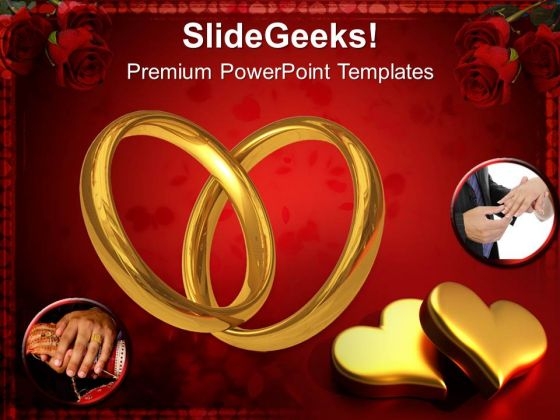 Pair Of Rings Celebration Wedding PowerPoint Templates Ppt Backgrounds For Slides 1212 Pair Of Rings Celebration Wedding PowerPoint Templates Ppt Backgrounds For Slides 1212