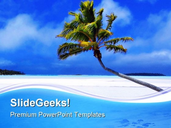 Palm Paradise Beach PowerPoint Templates And PowerPoint Backgrounds 0711 Palm Paradise Beach PowerPoint Templates And PowerPoint Backgrounds 0711