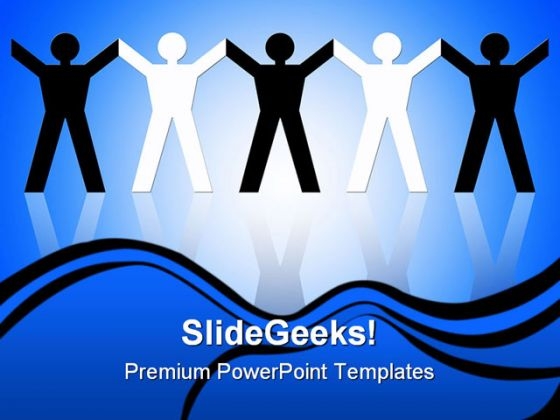 Paper Chain People PowerPoint Themes And PowerPoint Slides 0611 Paper Chain People PowerPoint Themes And PowerPoint Slides 0611
