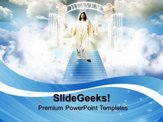 Paradise In Sky Religion PowerPoint Templates And PowerPoint Themes 0712