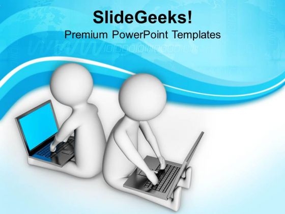 Partners Surfing On Internet PowerPoint Templates Ppt Backgrounds For Slides 0813 Partners Surfing On Internet PowerPoint Templates Ppt Backgrounds For Slides 0813