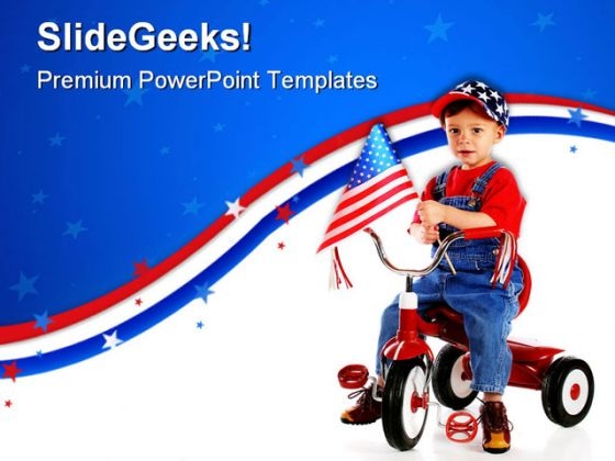 Patriotic Triker Children PowerPoint Templates And PowerPoint Backgrounds 0711 Patriotic Triker Children PowerPoint Templates And PowerPoint Backgrounds 0711