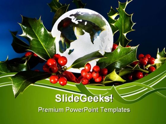 Peace On Earth Christmas Festival PowerPoint Themes And PowerPoint Slides 0611