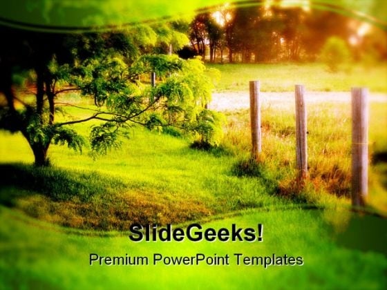 Peaceful Serenity Nature PowerPoint Template 0810 Peaceful Serenity Nature PowerPoint Template 0810