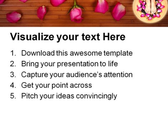 Pedispa Beauty PowerPoint Template 0910 good colorful