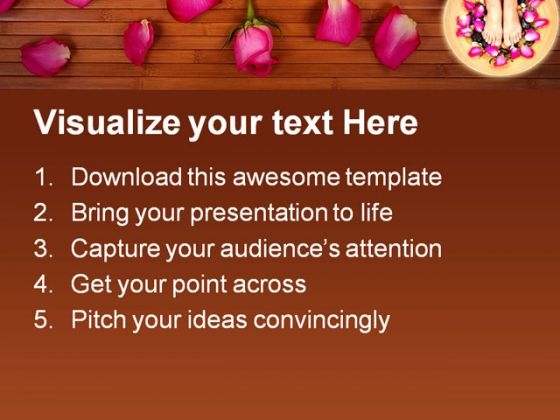 Pedispa Beauty PowerPoint Template 0910 best colorful