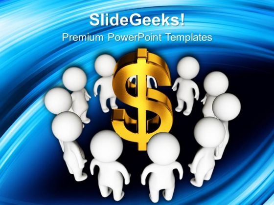 People Around Dollar Teamwork PowerPoint Templates And PowerPoint Themes 1112 People Around Dollar Teamwork PowerPoint Templates And PowerPoint Themes 1112