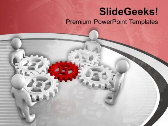 People Standing Around The Gears PowerPoint Templates Ppt Backgrounds For Slides 0713 People Standing Around The Gears PowerPoint Templates Ppt Backgrounds For Slides 0713